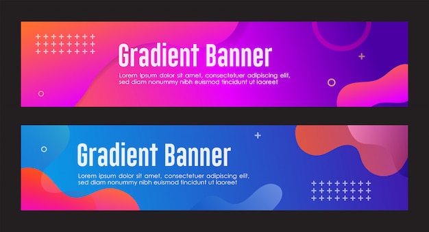 Gradient abstract banner