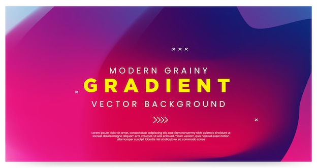 Gradient abstract blurred banner background template