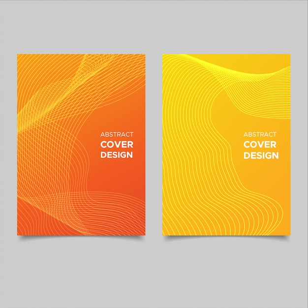 Vector gradient abstract cover set