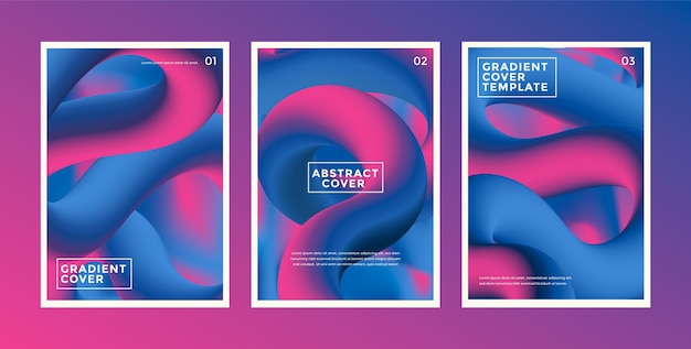 Gradient abstract  cover template