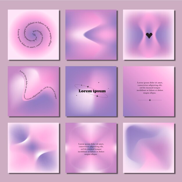 Gradient abstract design for instagram quotes post