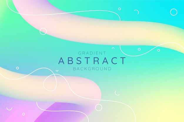 Gradient abstract dynamic shapes background