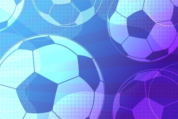 Premium Vector | Gradient abstract football background