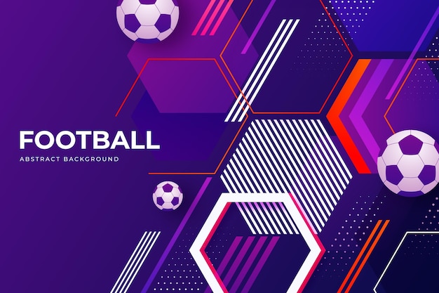 Gradient abstract football background