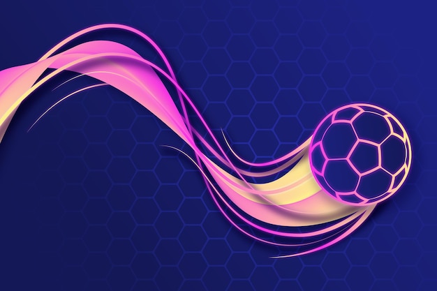Gradient abstract football background