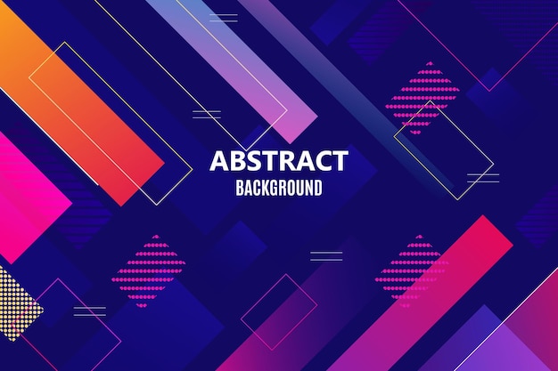Vector gradient abstract geometric background