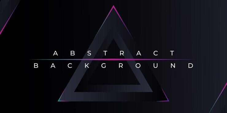 Vector gradient abstract geometric shapes background