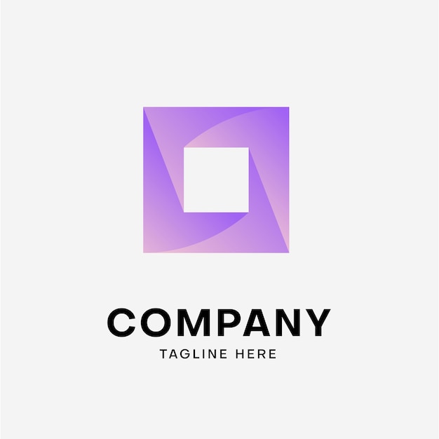 gradient abstract logo template