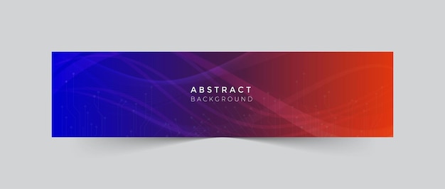 Gradient abstract shape banner background abstract eps background linkedin social media cover templa