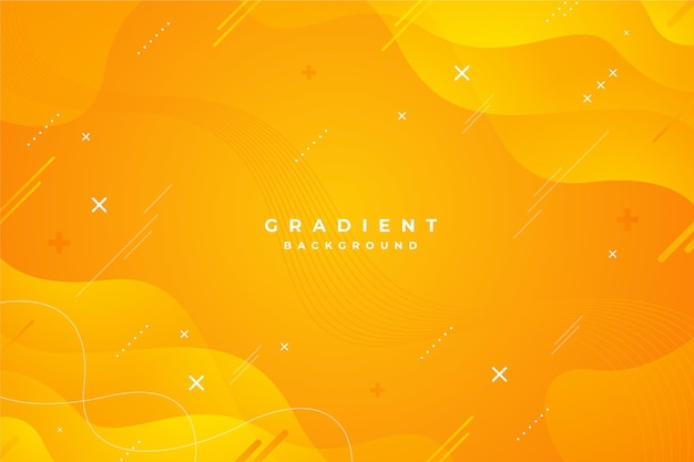 Vector gradient abstract yellow background