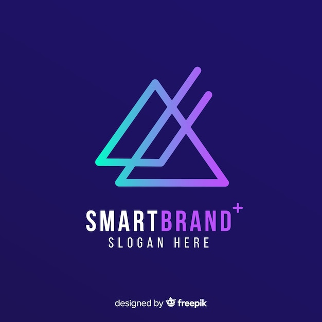 Vector gradiënt abstracte logo sjabloon