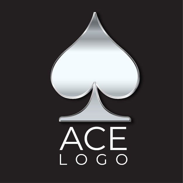 Gradient ace logo template