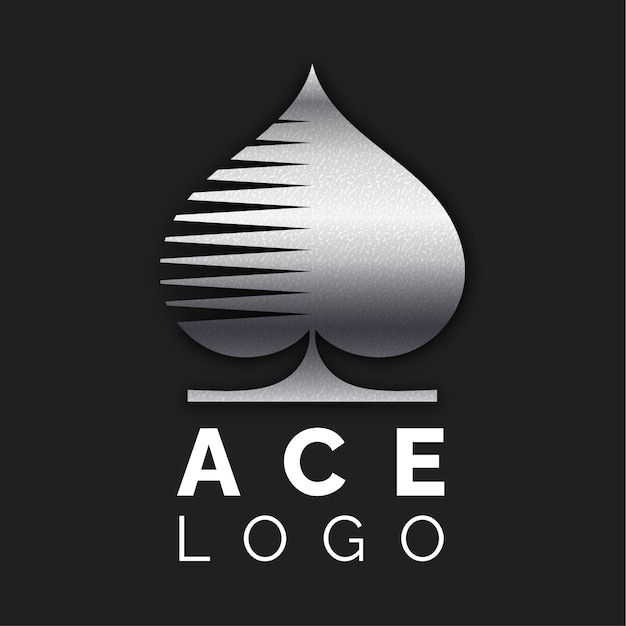 Gradient ace logo template