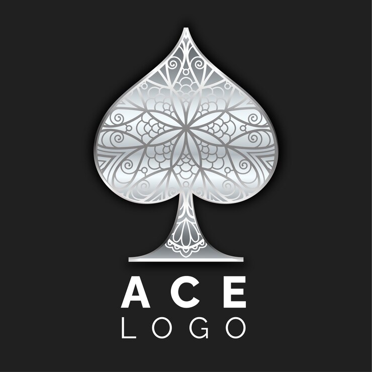 Vector gradient ace logo template