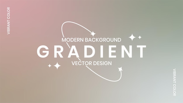 Vector gradiënt achtergrond met modern ontwerp ingeschreven ontwerp