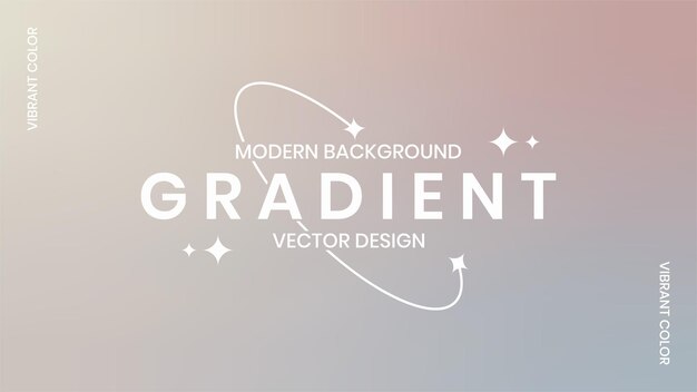 Vector gradiënt achtergrond met modern ontwerp ingeschreven ontwerp