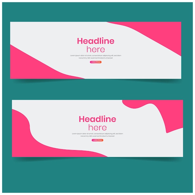 Gradiënt achtergrond voor banner sjabloon ontwerp