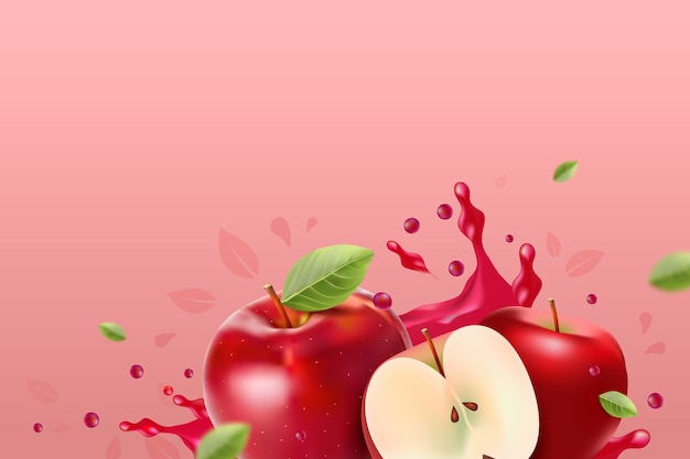 Vector gradient apple background