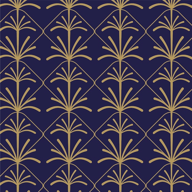 Gradient art deco pattern design