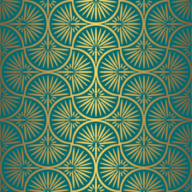 Gradient art deco pattern