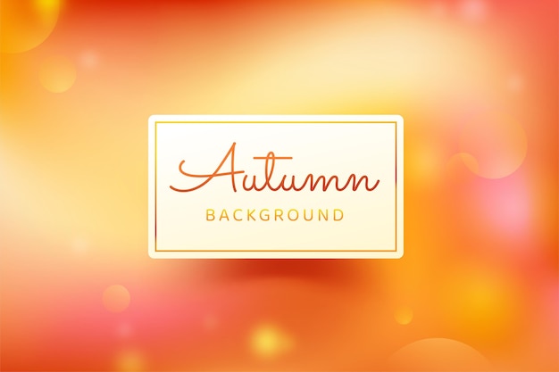 Vector gradient autumn background