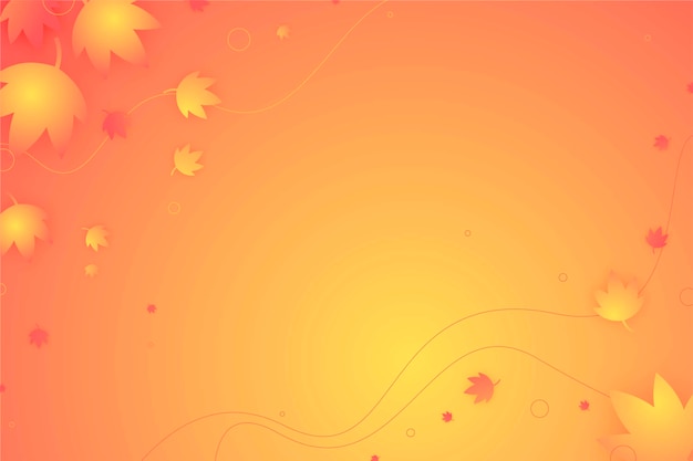 Vector gradient autumn background