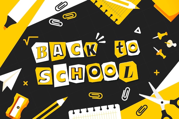 Vector gradient back to school background