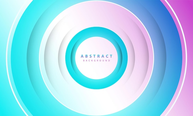 Gradient background Abstract circle paper cut smooth color composition