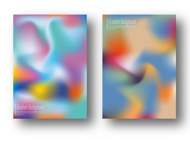 Gradient background color blur A set of templates for interior design prints decorations creativity and web design The basis for posters posters covers and creative ideas