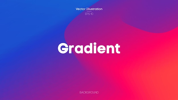 Gradient background color, vector illustration. Abstract background with fluid colors. EPS 10.