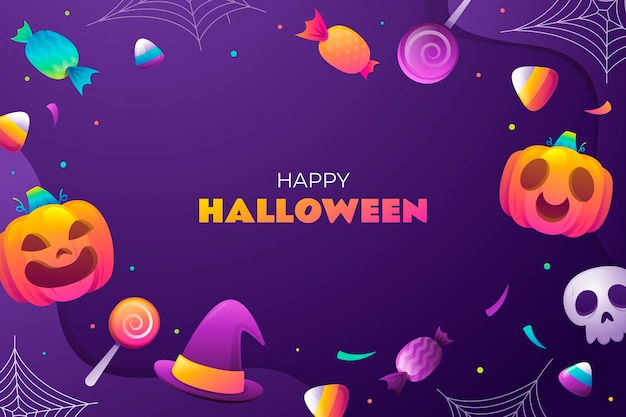 Sfondio gradiente per la celebrazione di halloween