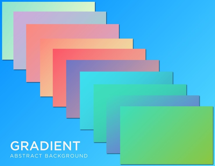 Vector gradient background illustration bundle