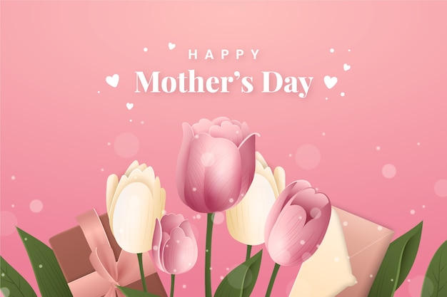 Vector gradient background for mother's day celebration