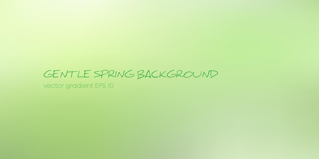 Vector gradient background reminiscent of early spring young leaves freshness background of nature