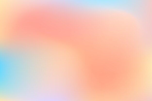 Gradient background with colored spots bright blurred multicolored pattern peach blue poster