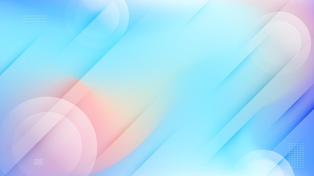 Gradient background with dynamic shapes composition