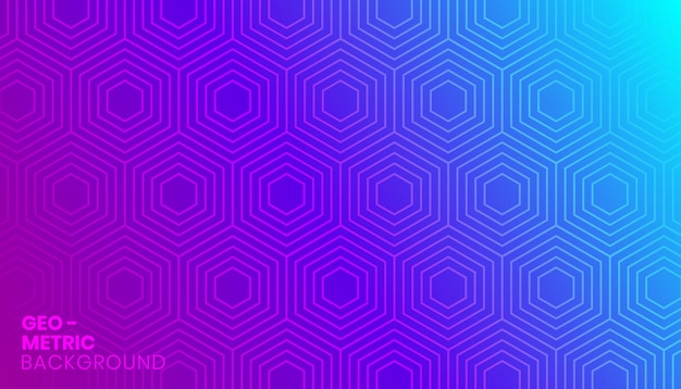 Vector gradient background with seamless polygons pattern