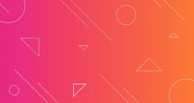 Gradient background with zigzag geometric