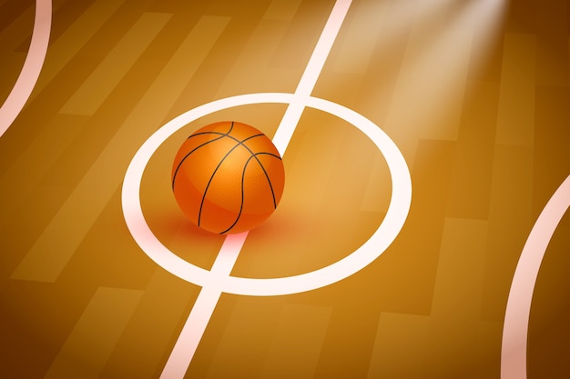 Vector gradiënt basketbal achtergrond