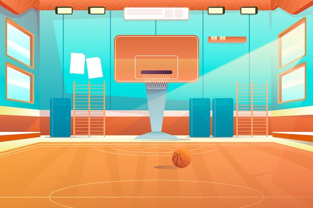 Vector gradient basketball background