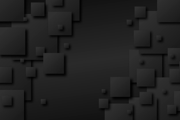 Gradient black background with cubes