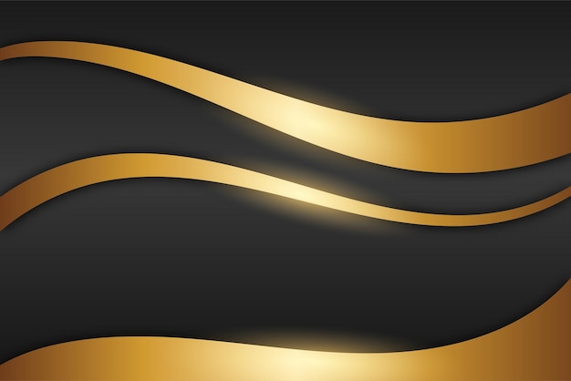 Gradient black backgrounds with golden luxury