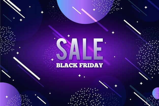 Vector gradient black friday theme