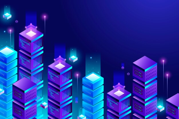 Gradient blockchain background