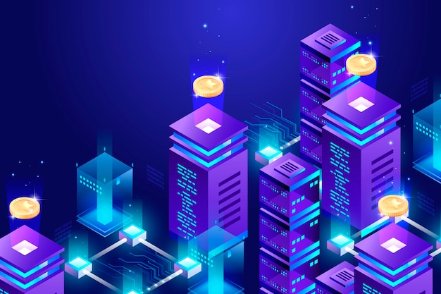 gradient blockchain background