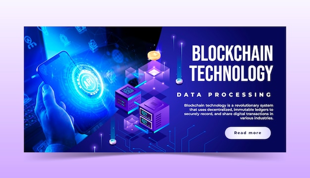グラディエント・ブロックチェーン・バナー