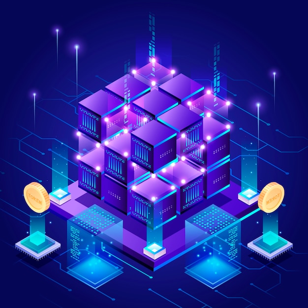 gradient blockchain illustration