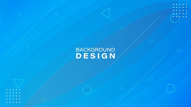 Gradient blue geometric background Dynamic shape composition Vector illustration