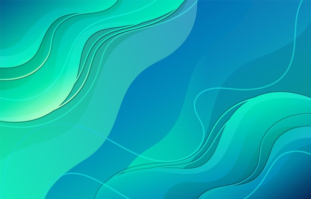 Gradient of blue and green background