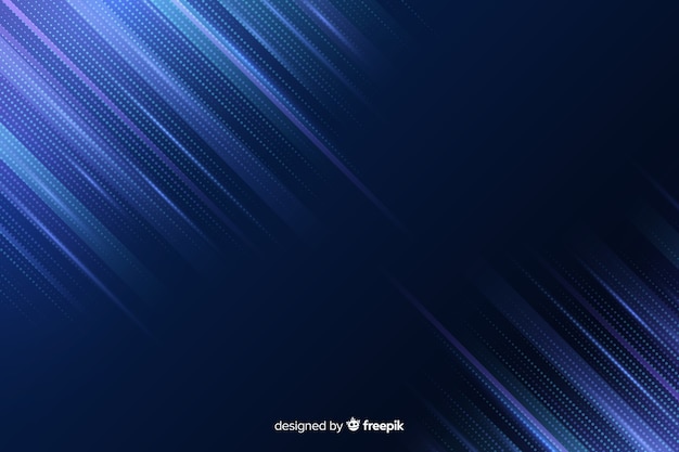 Vector gradient blue lines of particles background